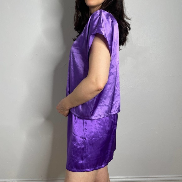 2000s Purple Shorts‎ Pajama Set - Picture 4 of 5